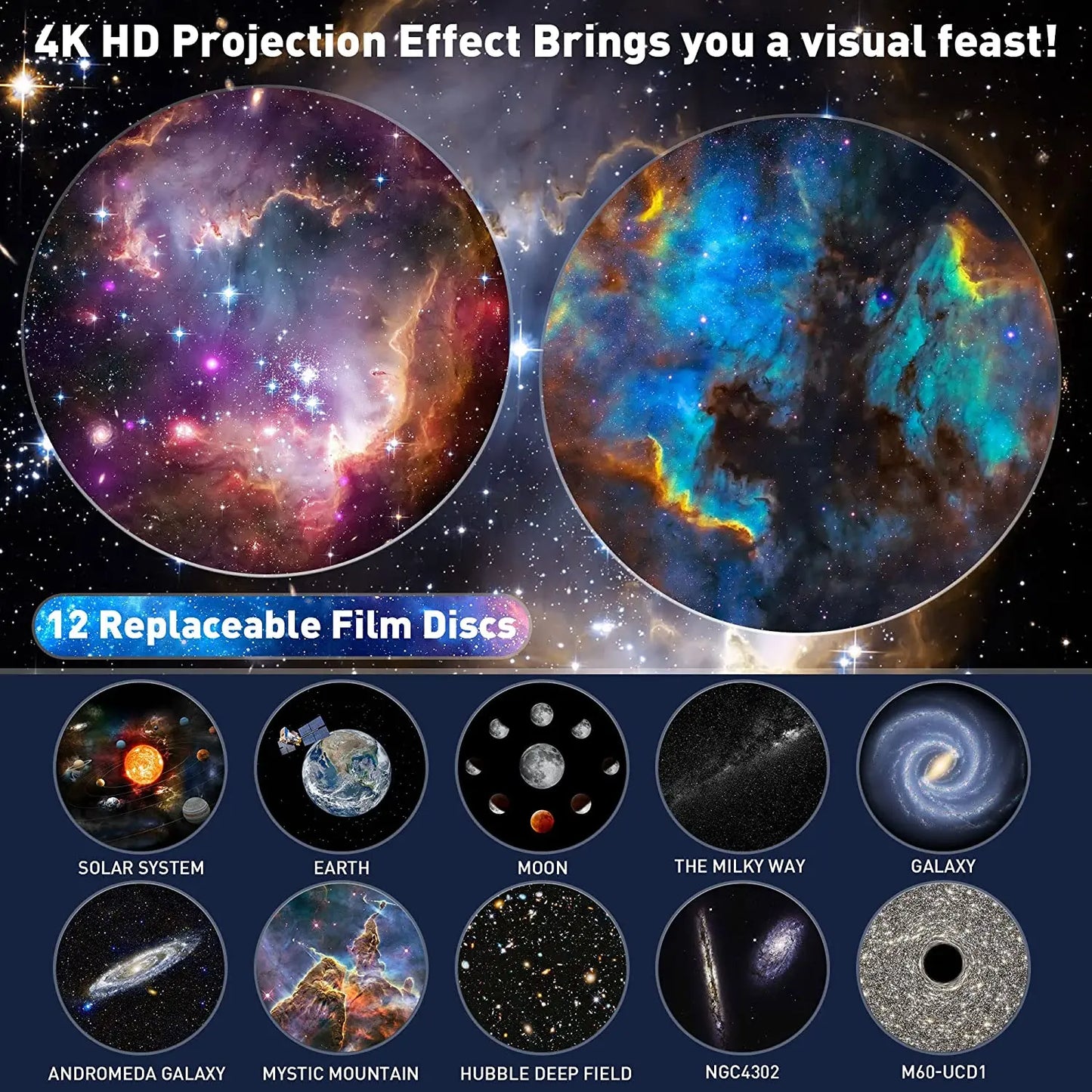 Aiopp Star Projector 13 In Galaxy Projector With 360 Rotation