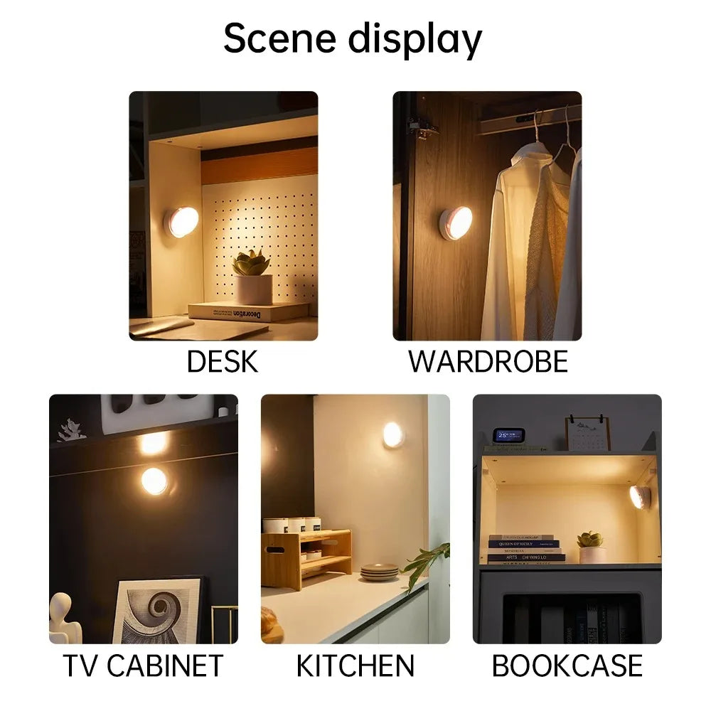 Liuyangmao Round USB Night Light With Motion Sensor