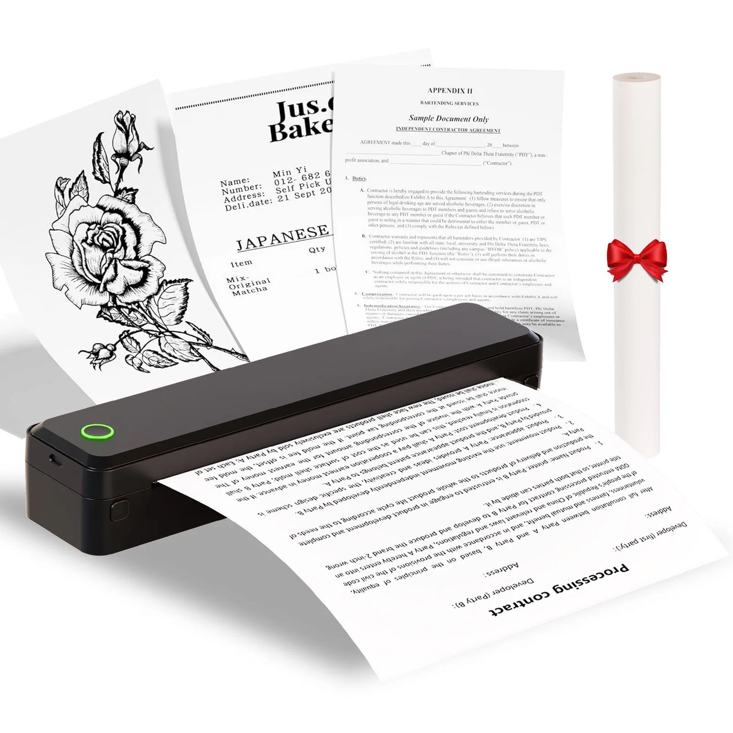 TakeYou Portable Inkless Thermal Printer Label Maker for Travel