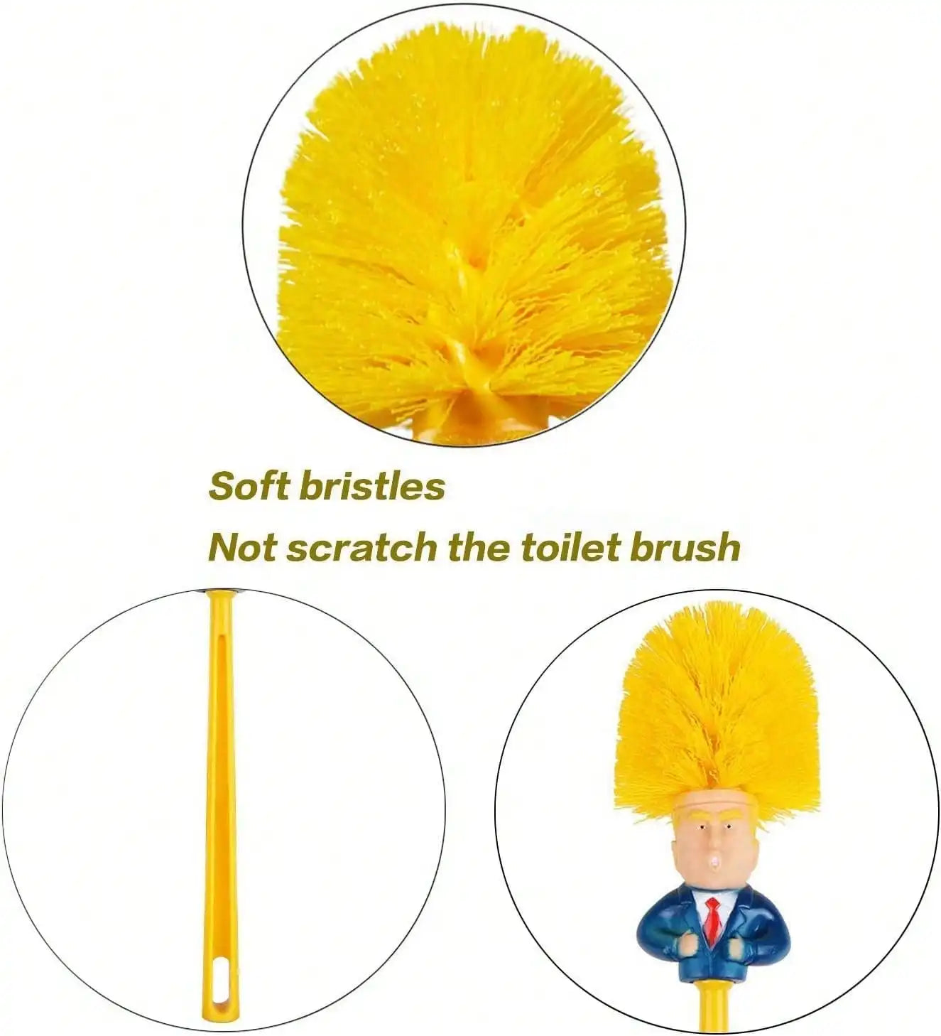 Toilet Brush And Holder Set With Funny Thumbs Up Design