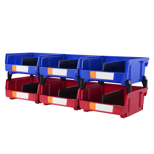SucceBuy Stackable Garage Storage Bins Wall Mounted Organizer