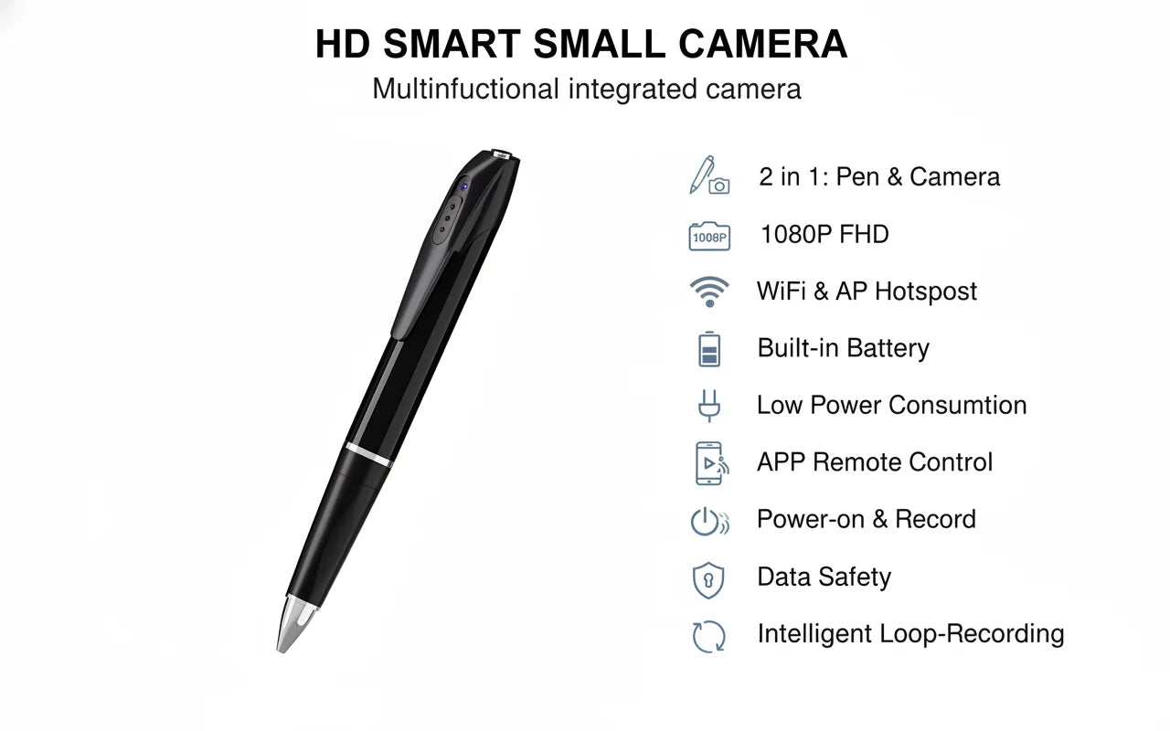 1080P HD Mini Pen Camera Wireless WiFi Motion Recorder