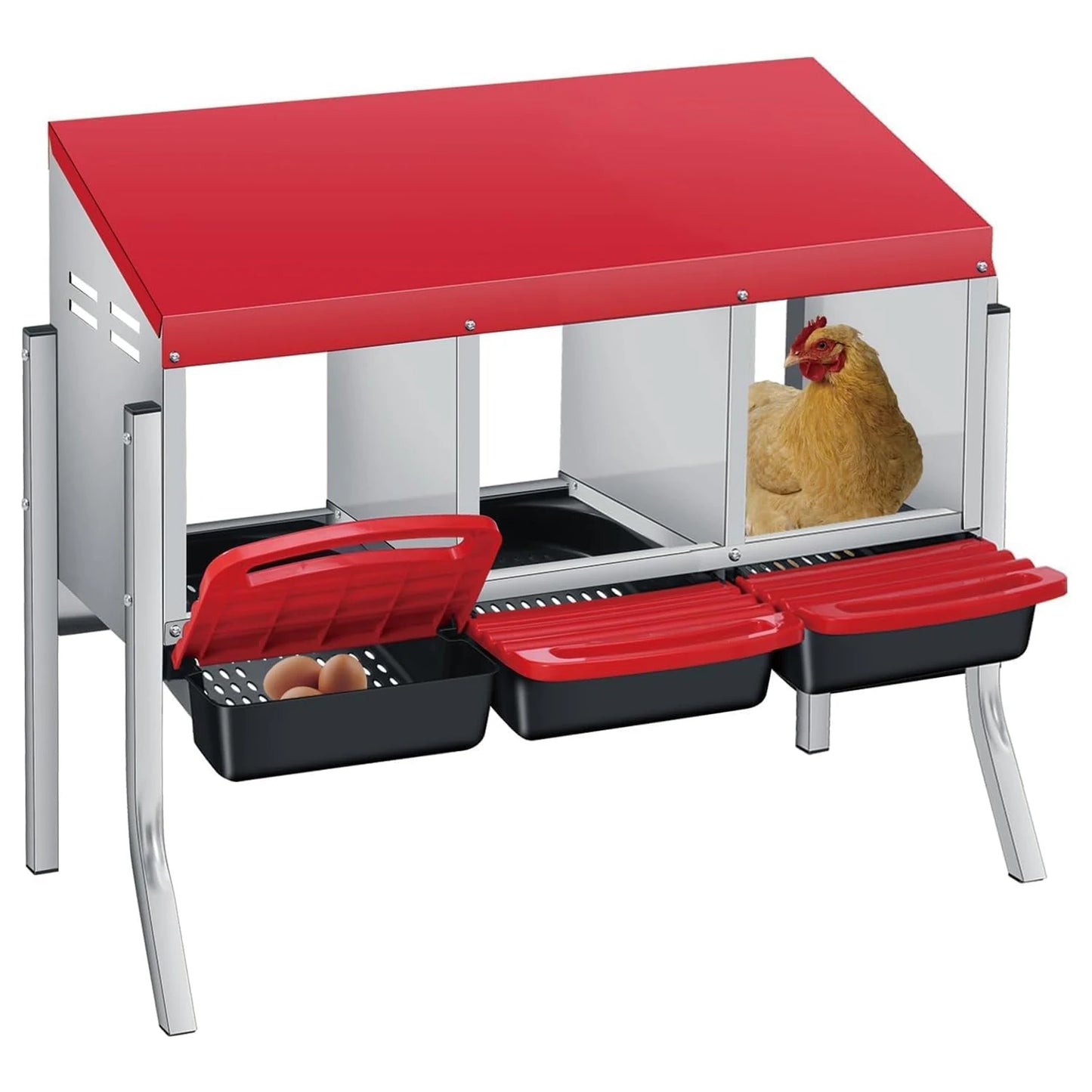 TWISTER.CK Multi-Compartment Metal Nesting Box With Automatic Rollout