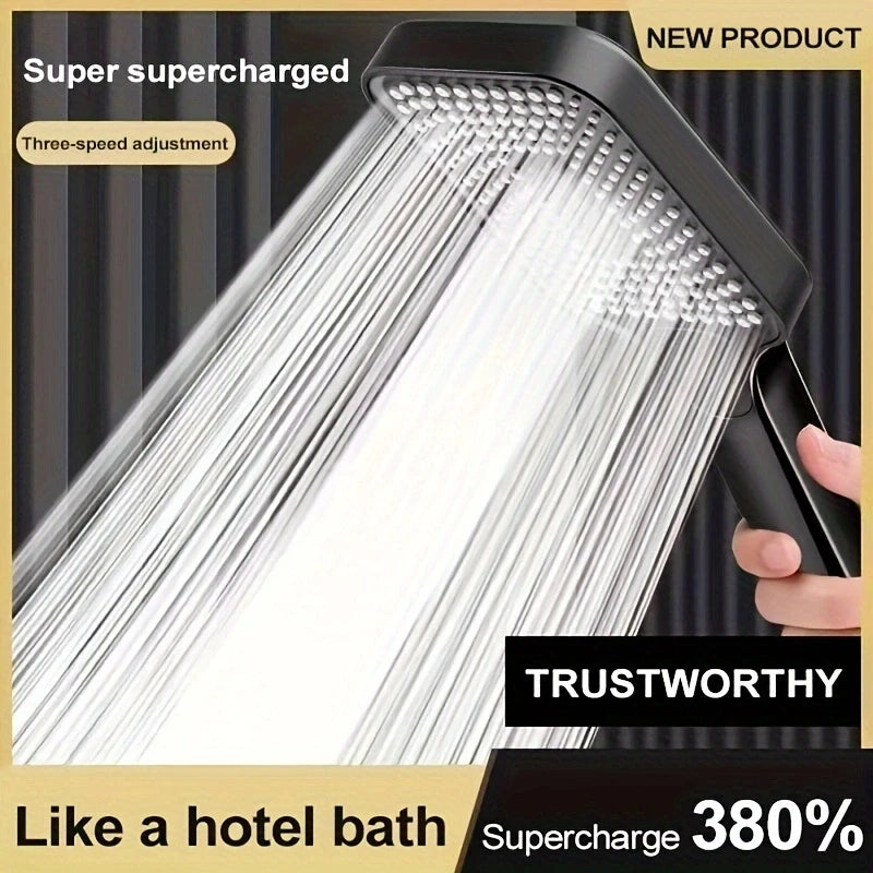 Large Area Shower Head Three Modes High Pressure Water Saving