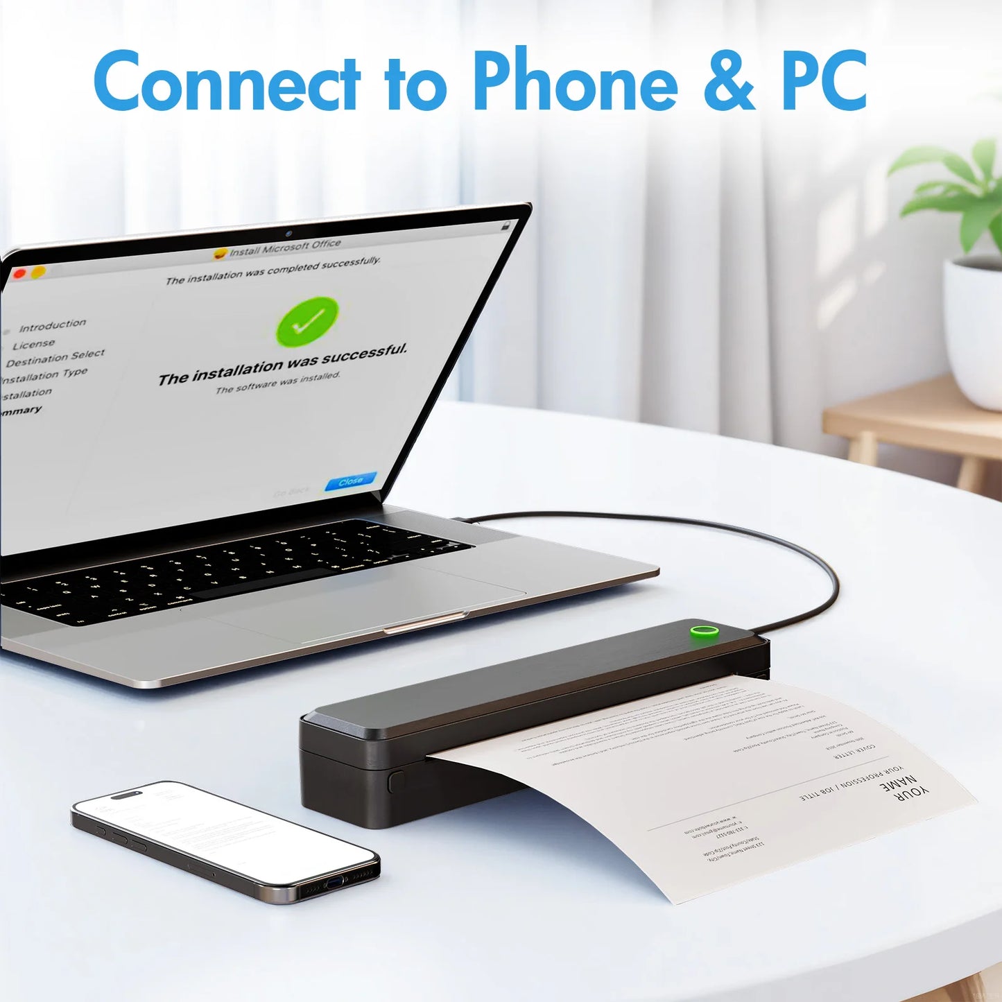 TakeYou Portable Inkless Thermal Printer Label Maker for Travel