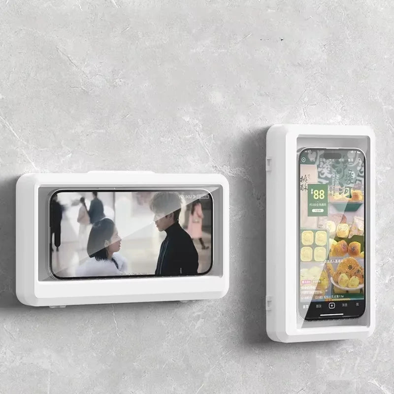 Universal Waterproof Shower Phone Holder Wall Mount Touchscreen Bathroom Case