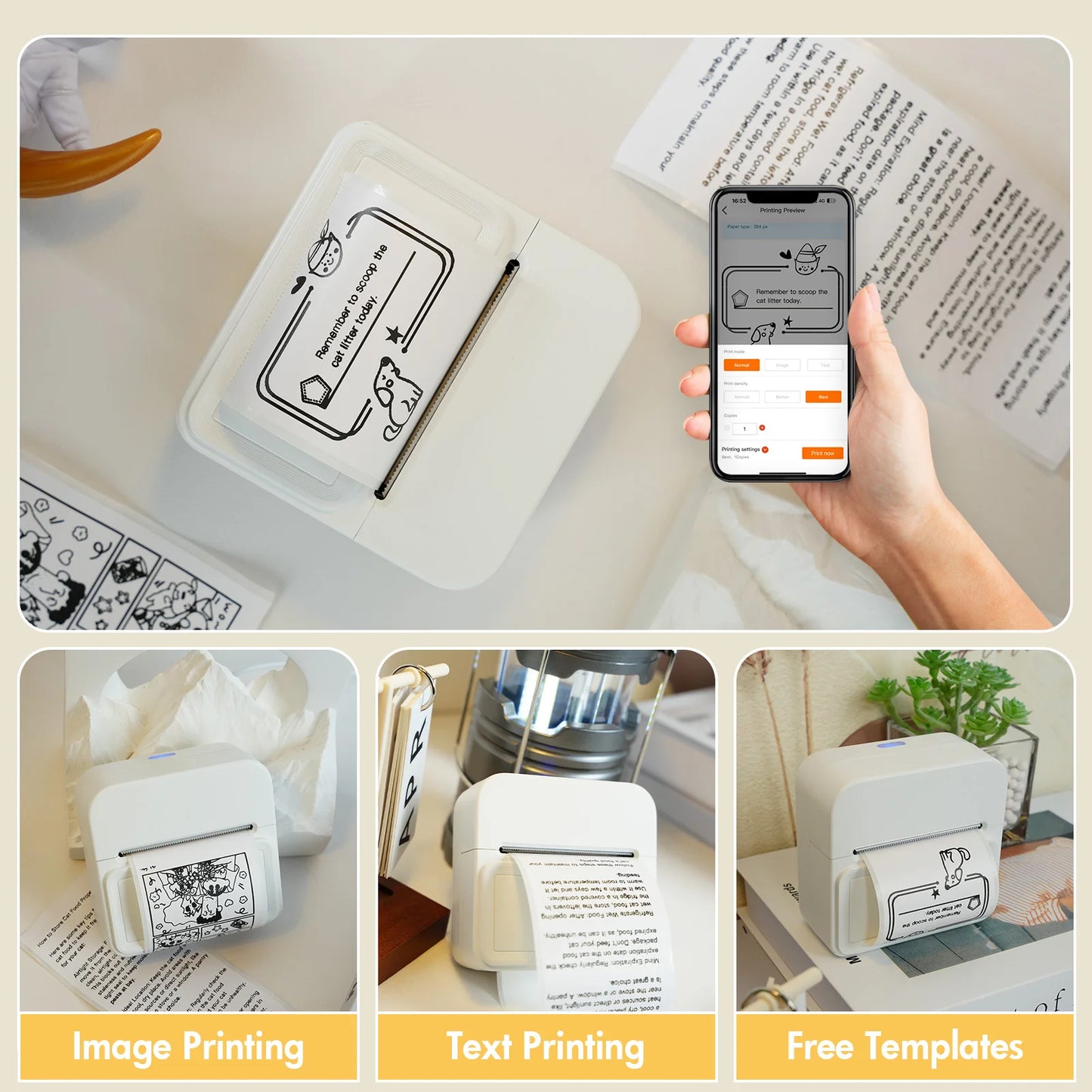 TakeYou Mini Label Printer Portable Wireless Bluetooth Labeller