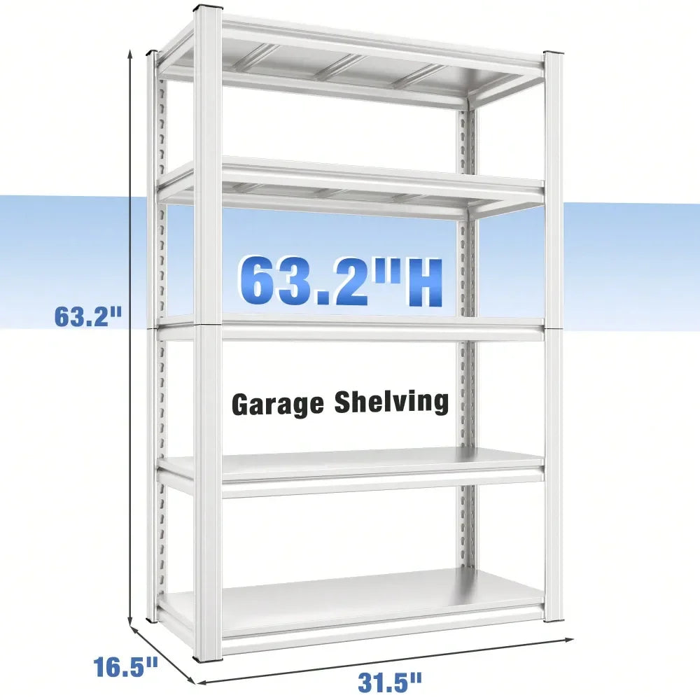 Heavy Duty Metal Shelving Rack 5 Tier Storage Shelf