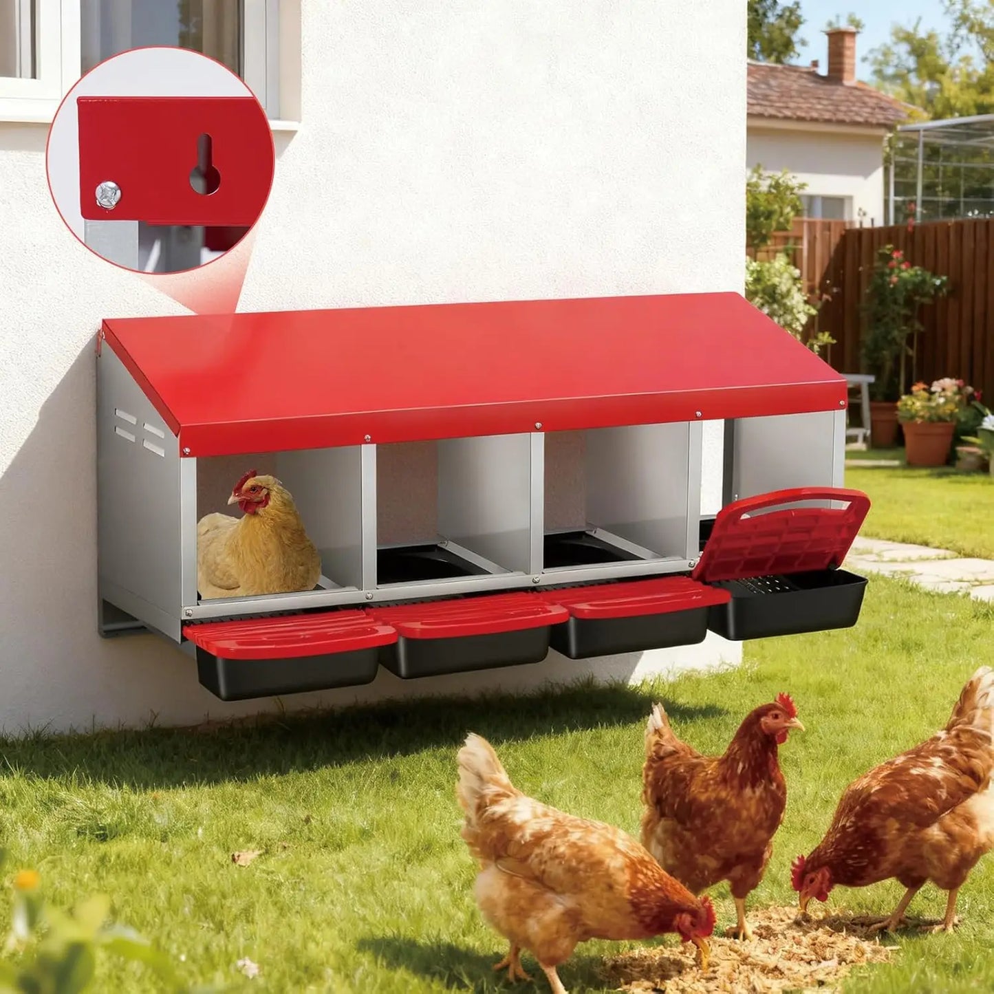 TWISTER.CK Multi-Compartment Metal Nesting Box With Automatic Rollout