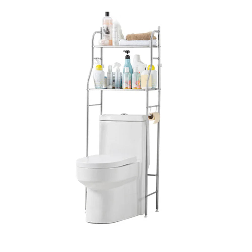 Studyset Over Toilet Storage Shelf Freestanding Metal Bathroom Shelves
