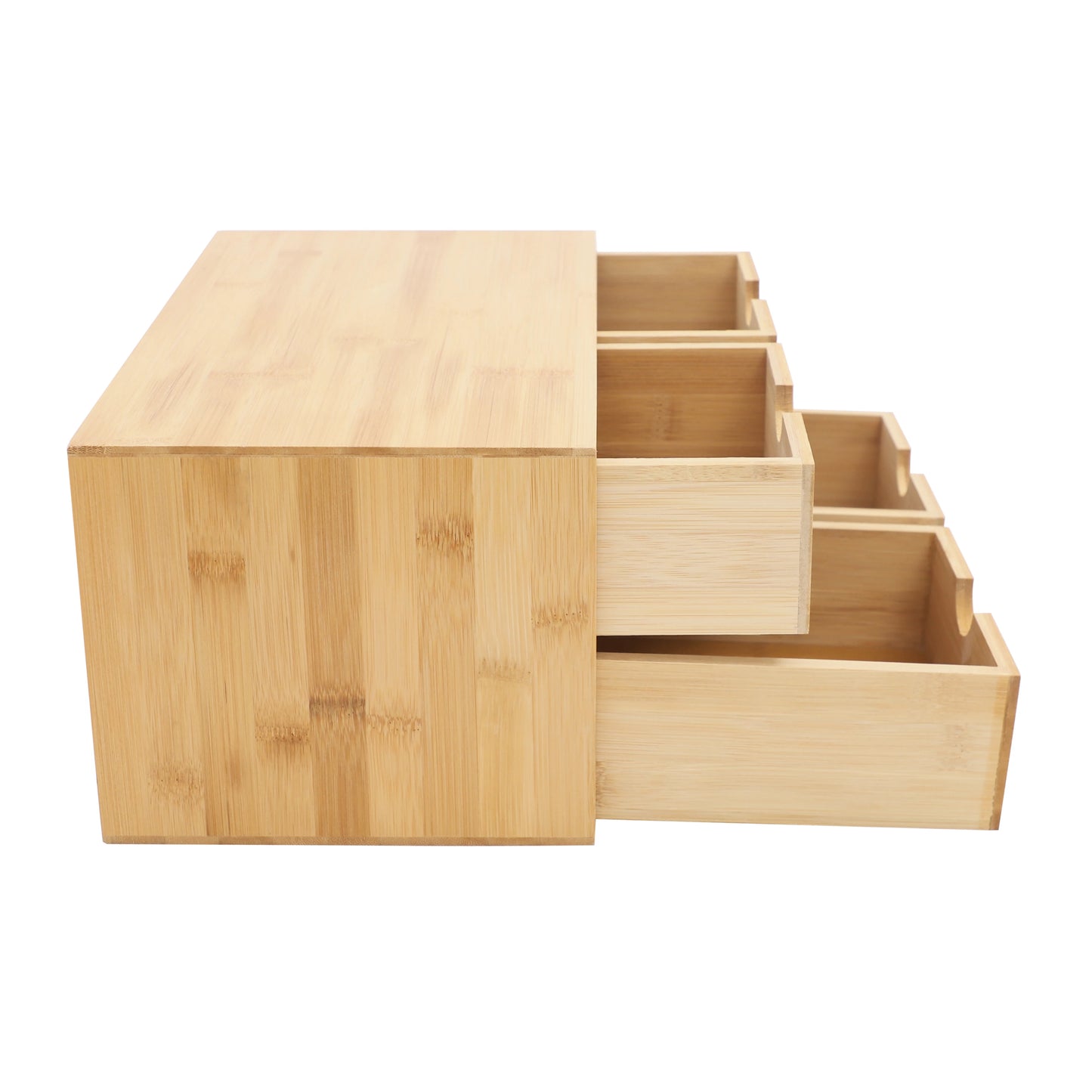 Bymaocar Bamboo 4 Drawer Desktop Organizer for Home Office