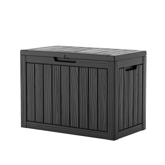 Waterproof Outdoor Resin Deck Box Lockable Storage Container For Patio