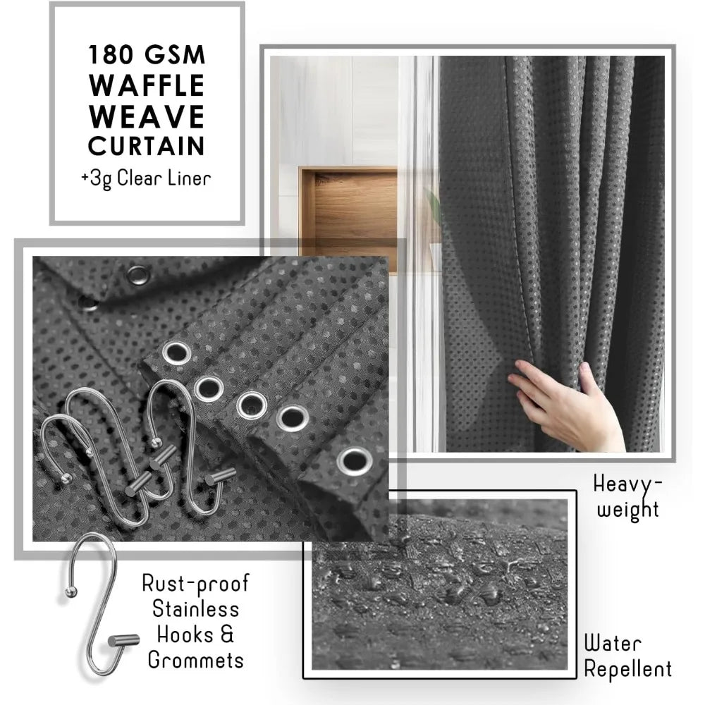 Bathroom Accessory Set 27 Piece Shower Caddy Rugs Curtain