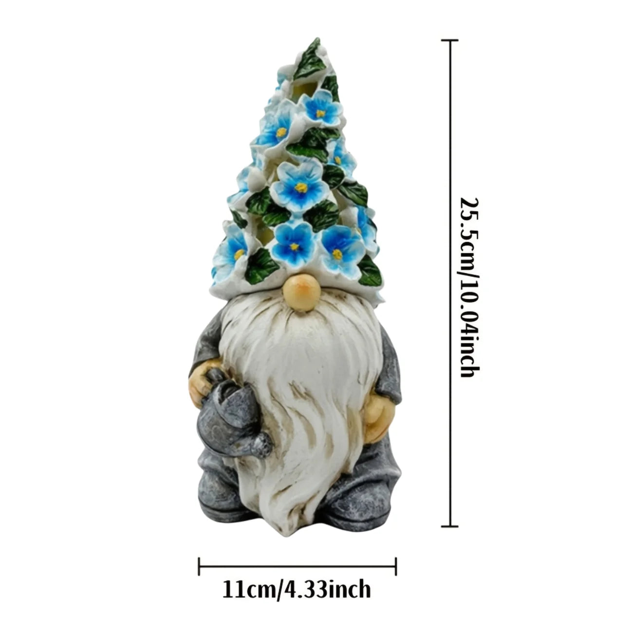 Garden Resin Gnome Solar Light Statue For Outdoor Decor
