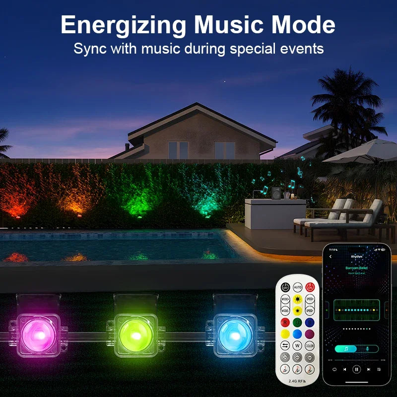 MIMIRGB Outdoor Smart RGBIC LED Light With 75 Scene Modes