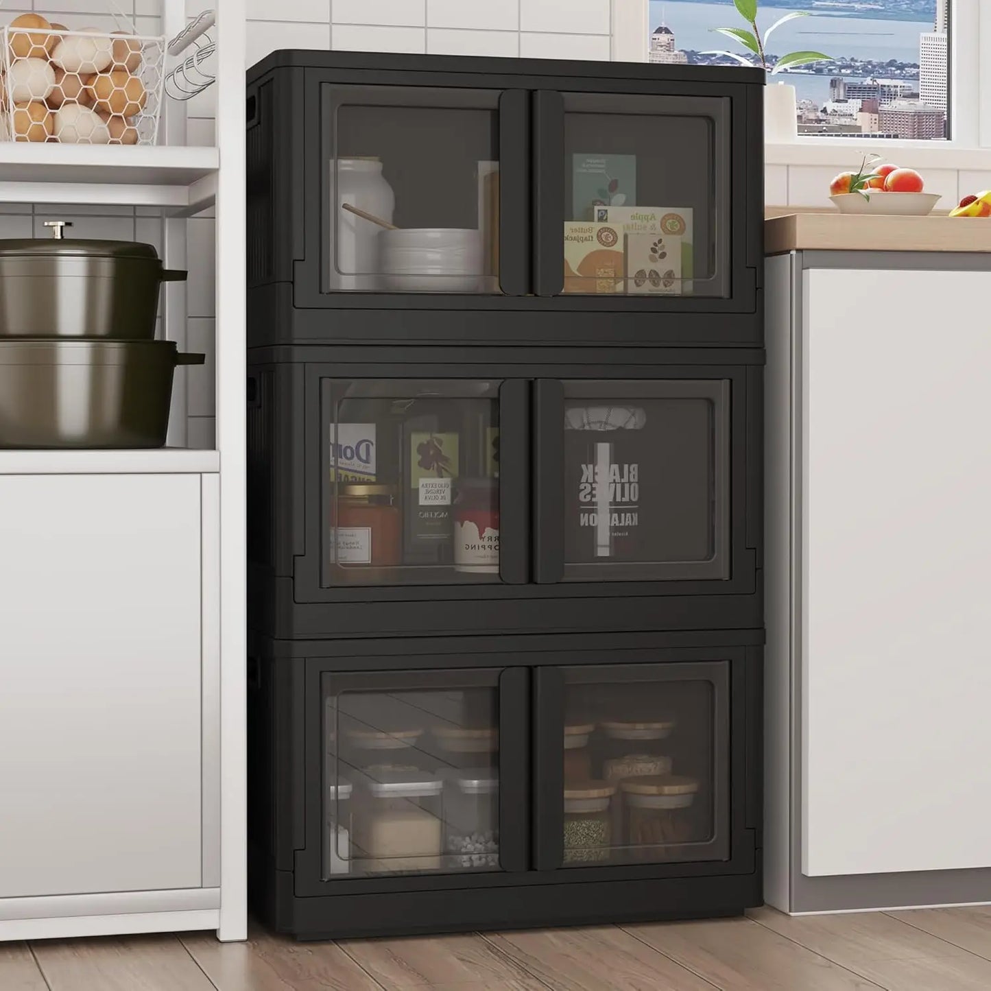 Collapsible Stackable Plastic Storage Bins With Lids And Wheels