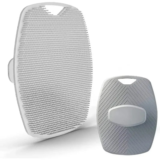 Exfoliating Silicone Bath Brush Cleanser With No-Slip Handle