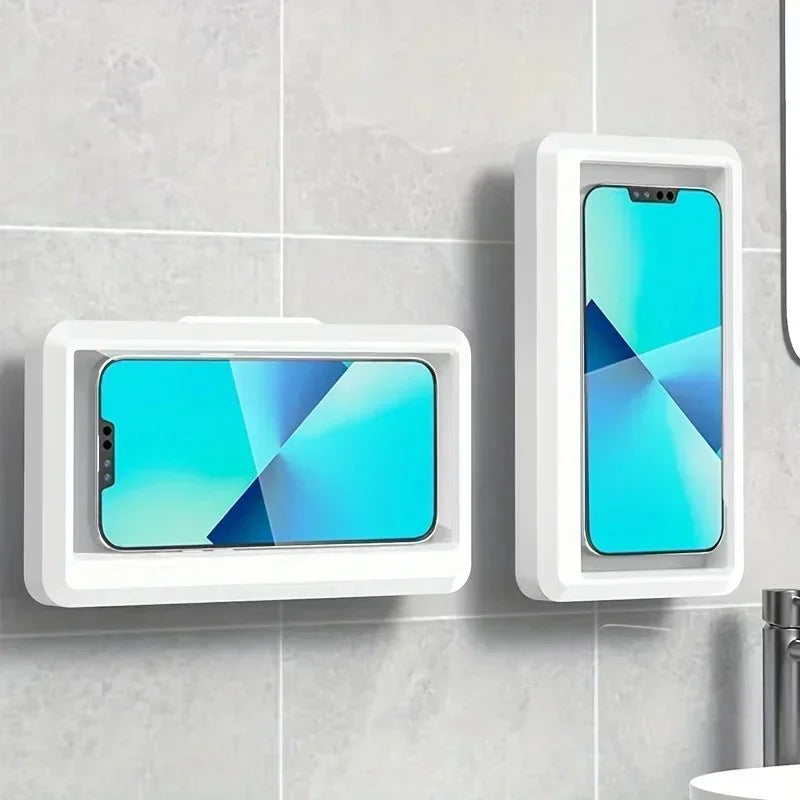 Universal Waterproof Shower Phone Holder Wall Mount Touchscreen Bathroom Case