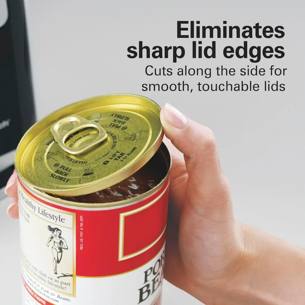 Smooth Touch Electric Automatic Can Opener Eliminates Sharp Edges
