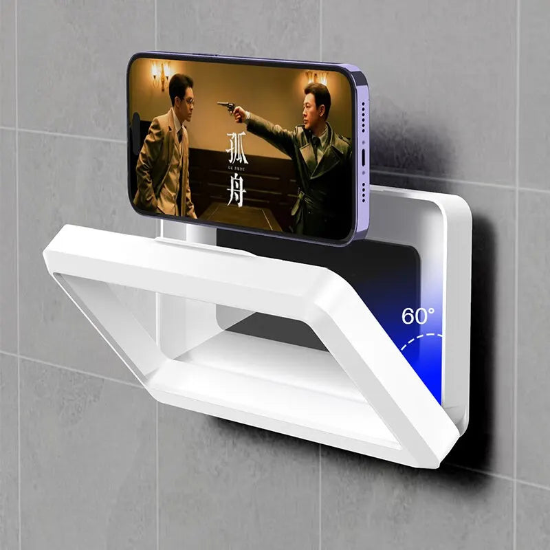 Universal Waterproof Shower Phone Holder Wall Mount Touchscreen Bathroom Case