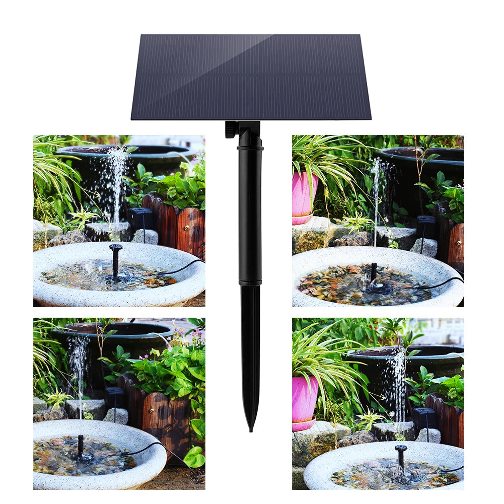 Solar Panel Fountain Pump Kit 180 LPH For Fish Tank