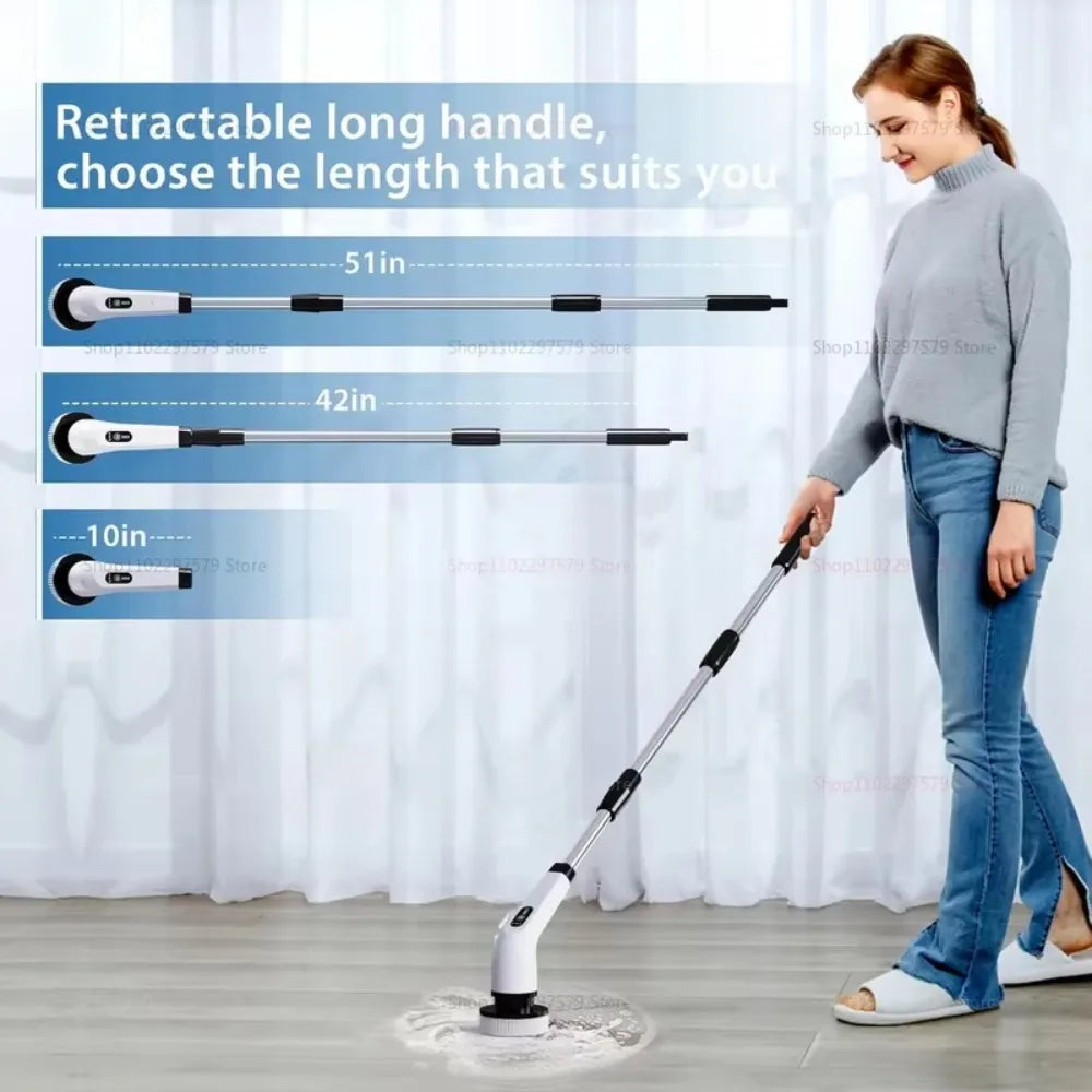 COBASPORT 9-In-1 Electric Spin Scrubber Cordless Shower Cleaning Brush
