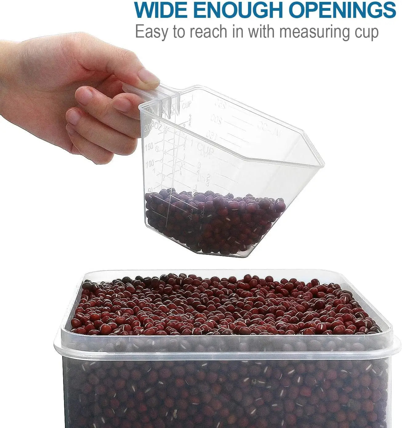Airtight Plastic Food Storage Containers 10 Pack For Pantry Organization
