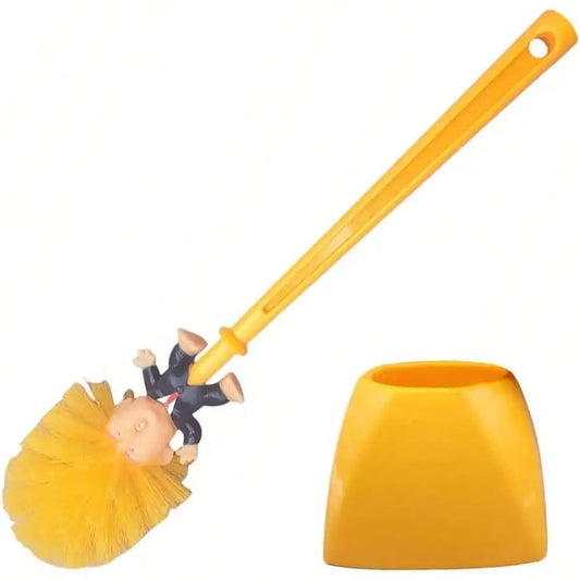 Toilet Brush And Holder Set With Funny Thumbs Up Design