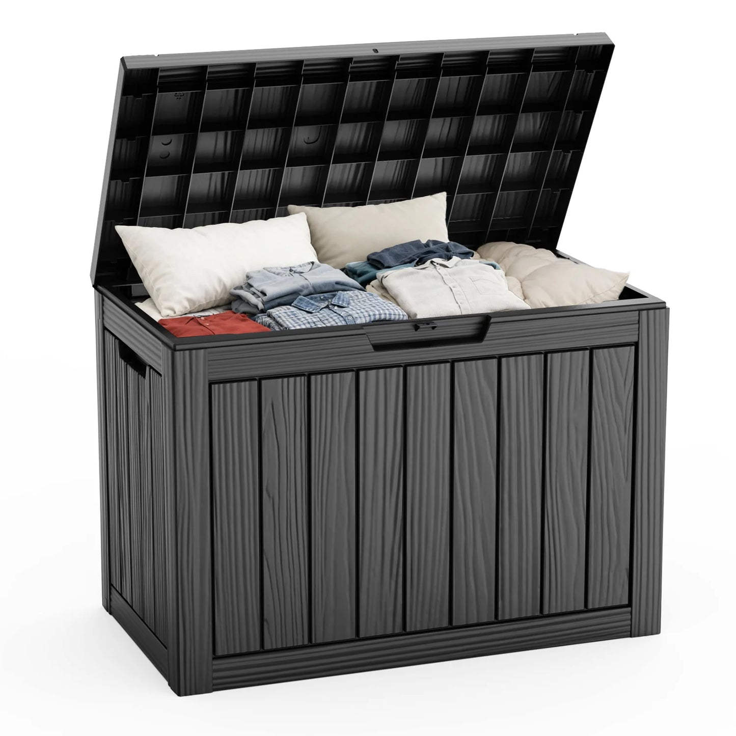 Waterproof Outdoor Resin Deck Box Lockable Storage Container For Patio