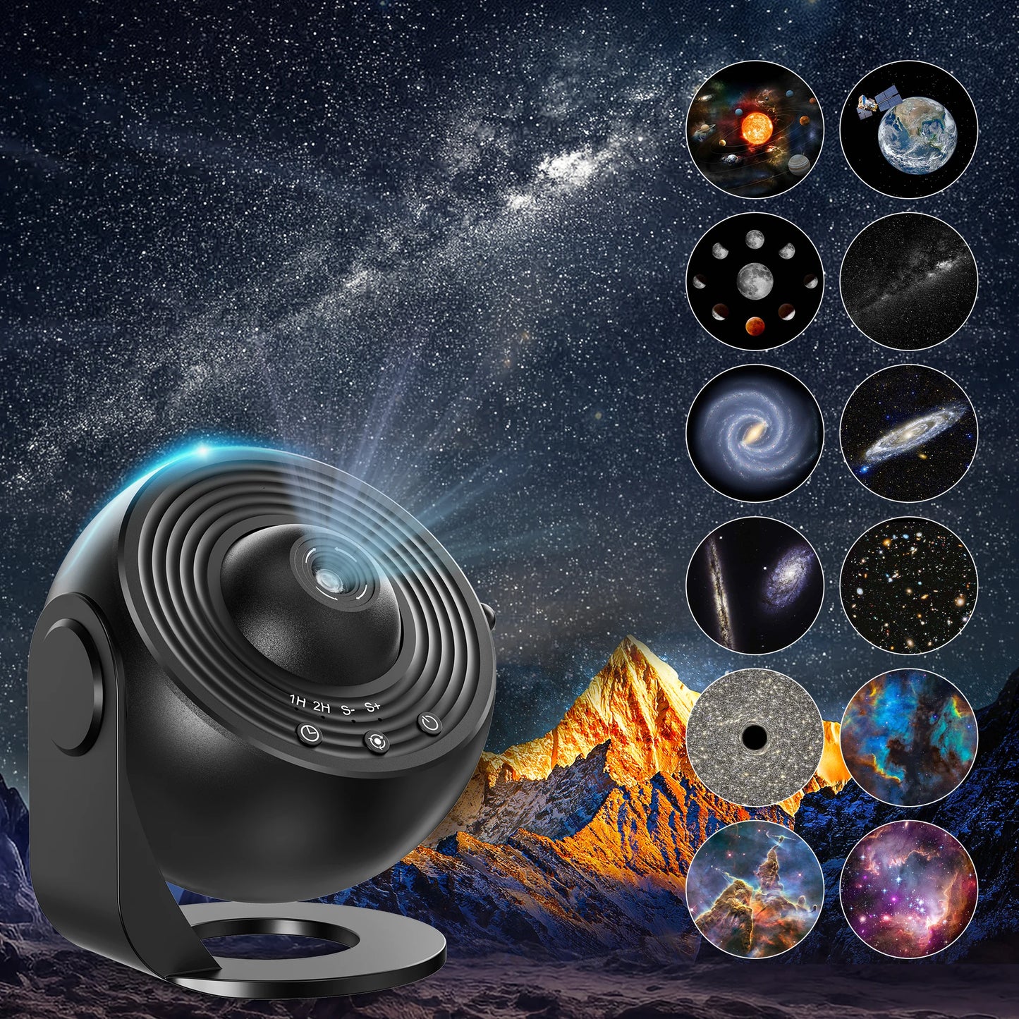 Aiopp Star Projector 13 In Galaxy Projector With 360 Rotation