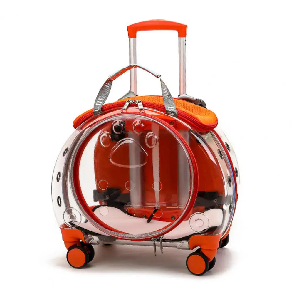 Pet Trolley Case Portable With Ventilation Holes For Cats