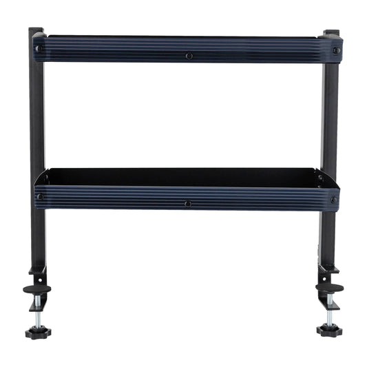Clamp-On Desk Shelf Two-Tier Corner Organizer For Home Office