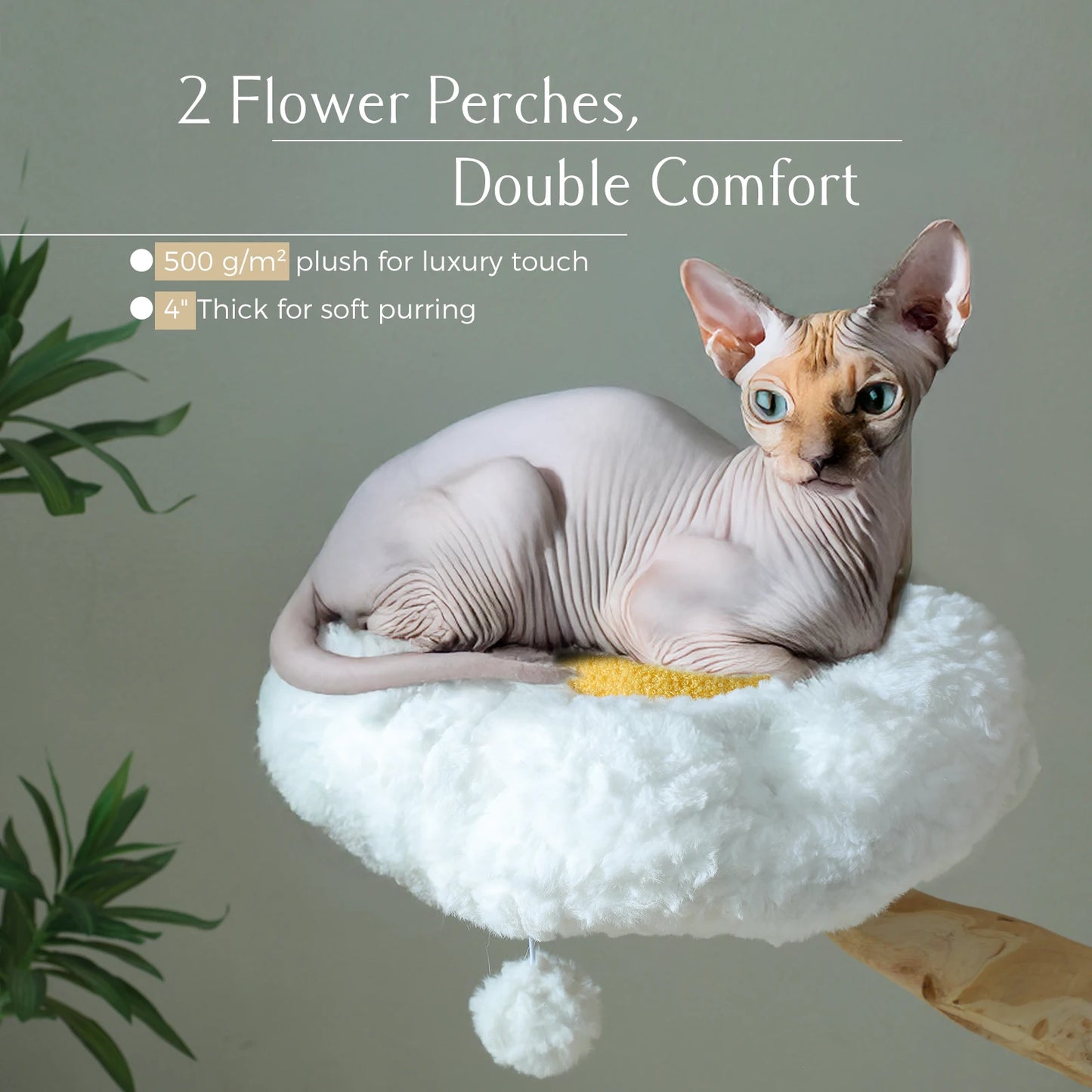 PAWZ Road Cat Tree Tower With Sisal Post And Wicker Basket Bed