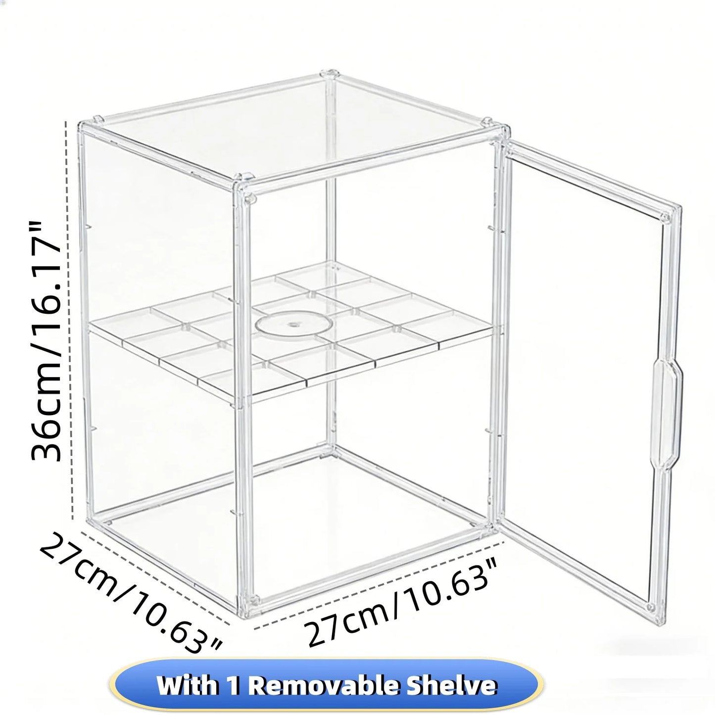 Acrylic Display Box Stackable Storage Case Organizer for Collectibles