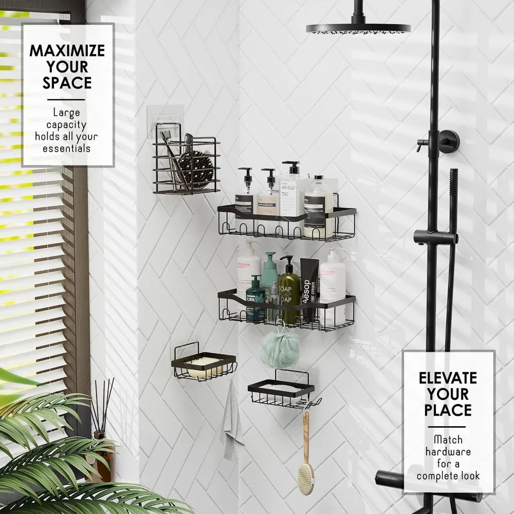 Bathroom Accessory Set 27 Piece Shower Caddy Rugs Curtain